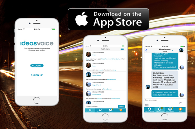 NEW! IdeasVoice Mobile IOS App